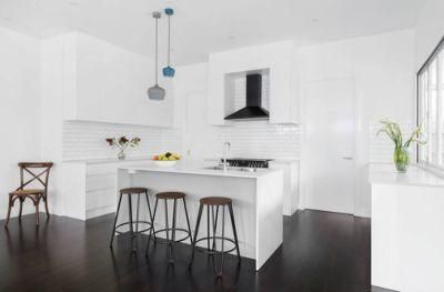 Thoughtfully Designed L-Shaped Handleless European Style Kitchen Cabinets