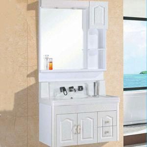 Customized Modern Style PVC Bathroom Vanity with Mirror
