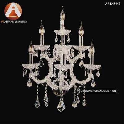 7 Lights Large Classic Maria Theresa Crystal Sconce