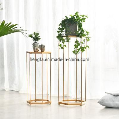 Light Luxury Commodity Shelf Restaurant Cafe Potted Landscape Decoration Iron Flower Pot Stand