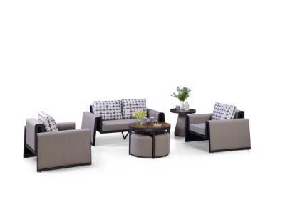 Modern High Quality Aluminium Fabric Garden Sofa Set Outdoor Furniture