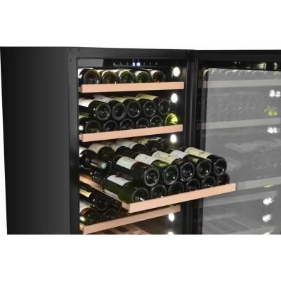 European Style Classical Climate-Controlled Wine Cellar Design Wine Cooler Wine Display Fridge