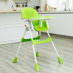 Portable Multifunction Baby Feeding High Chair/Dinner Chair with Food Tray