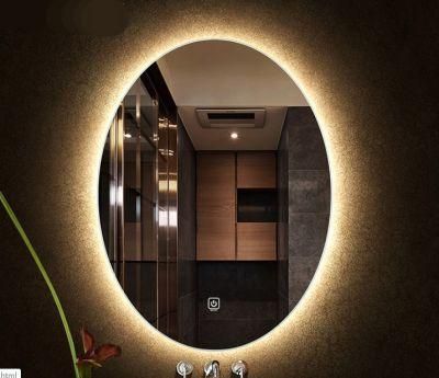 5mm Silver Home Decor Wall LED Bathroom Illuminated Vanity Mirror