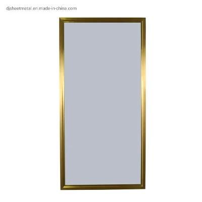Europe Style Heavy Framed Square Mirror with Brass Plating