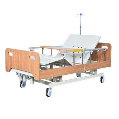 Wooden Head&Feet Board 3 Function Hospital Bed with Competitive Price Direct Manufacturer