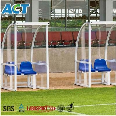 2 Seater European Design Soccer Substitute Bench for Sale, Team Shelter